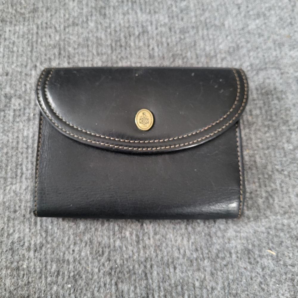 vintage Mark Cross leather wallet